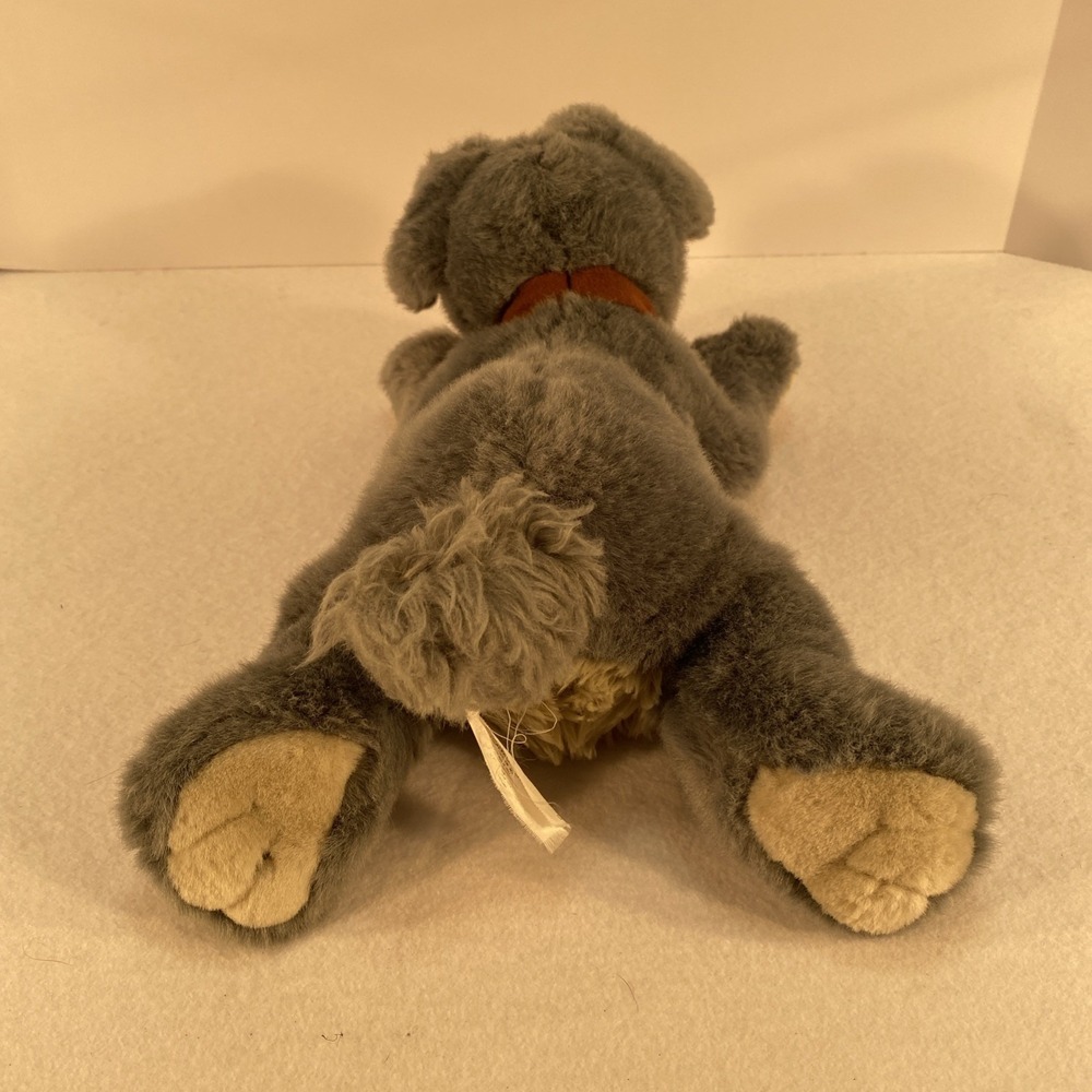 Disney‎ Store Tramp Plush 13" Lady and the Tramp Gray Dog Stuffed Animal Laying - Picture 8 of 12